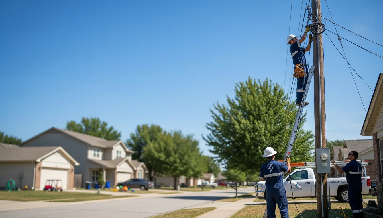 Residential electrician providing installation services in Lockwood, MT